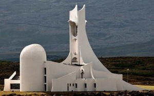 Modern Stykkisholmur Church, Iceland